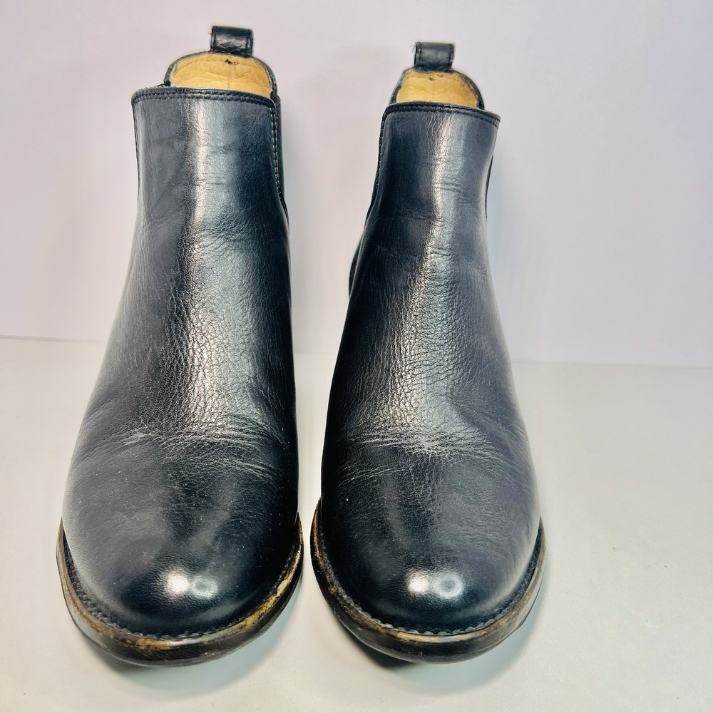 Frye Jackie Gore Leather Boots Size 8 Black Chelsea Cowgirl Western Rodeo - Picture 2 of 13